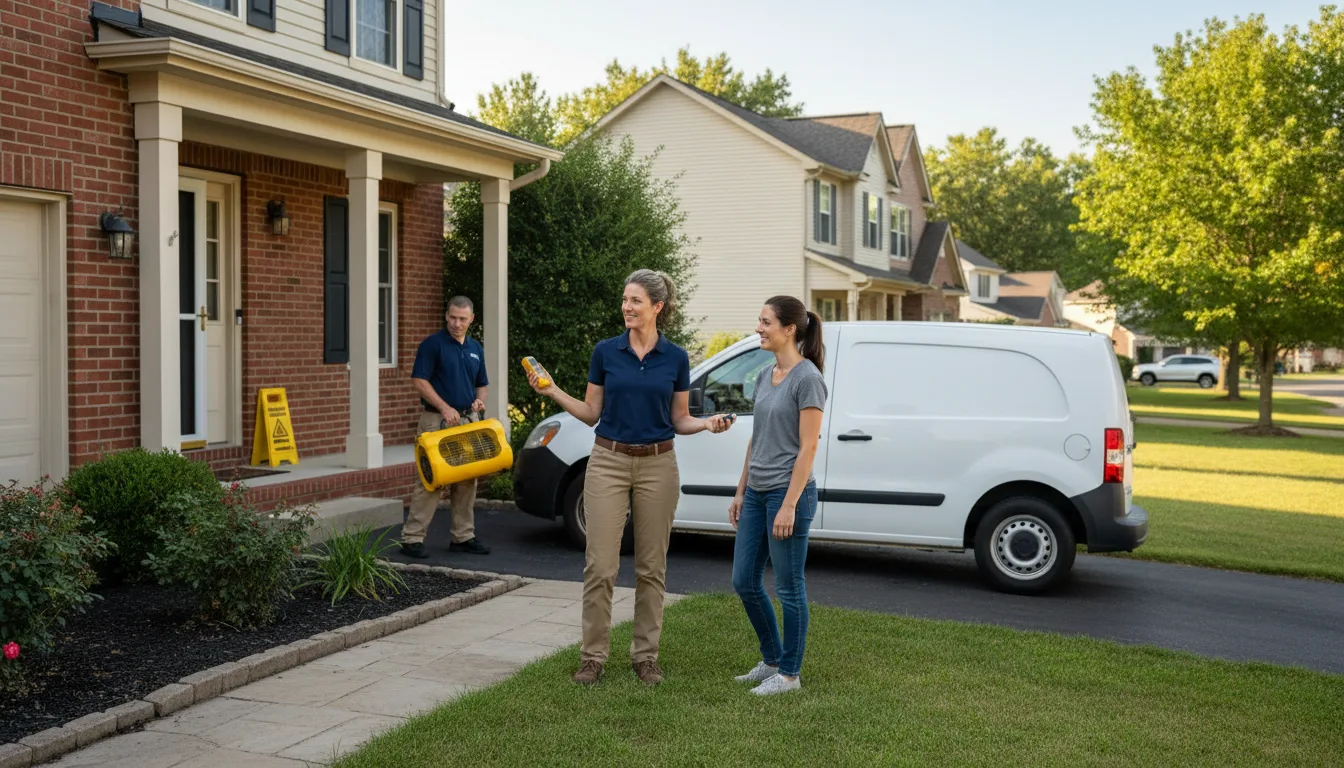 Residential water damage restoration in Shorewood, IL